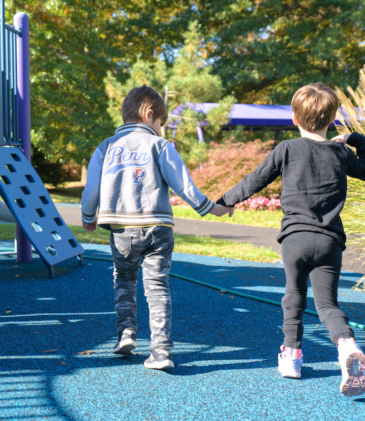 Two kids at playground